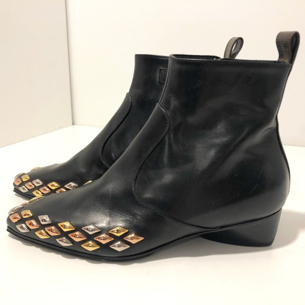 Louis Vuitton Gold rush Stud Ankle Boots